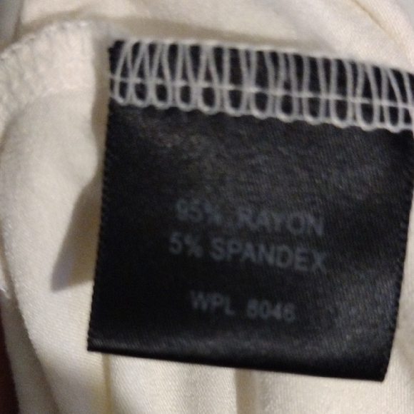 INC International Concepts Cream Ruffled Tank Top - Picture 5 of 5